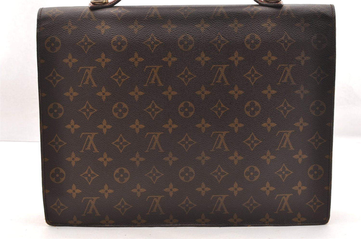 Auth Louis Vuitton Monogram Porte Documents Bandouliere M53338 Briefcase 5408I