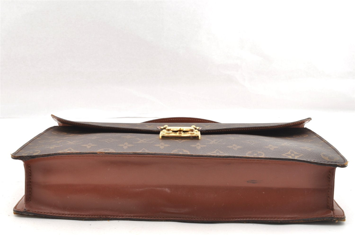 Auth Louis Vuitton Monogram Porte Documents Bandouliere M53338 Briefcase 5408I