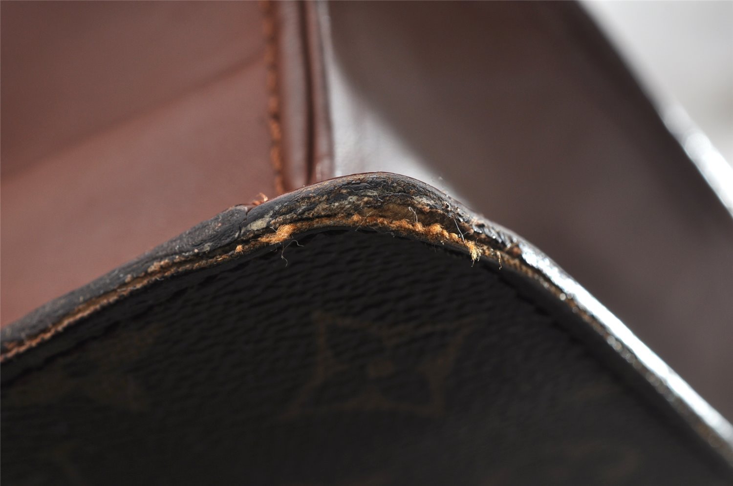 Auth Louis Vuitton Monogram Porte Documents Bandouliere M53338 Briefcase 5408I