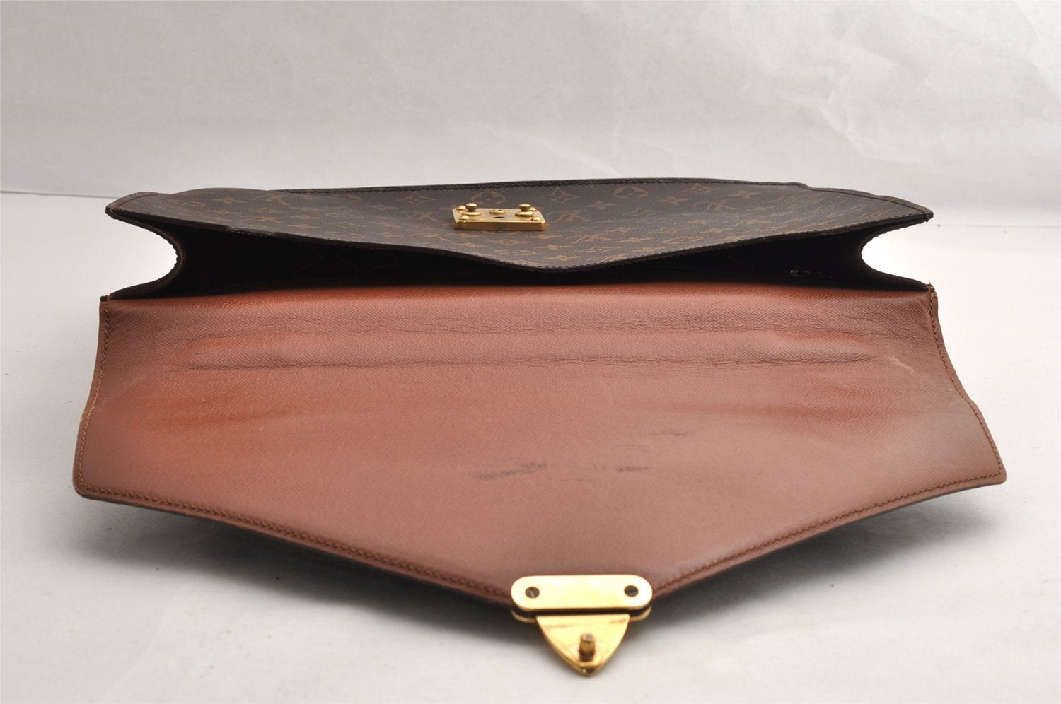 Auth Louis Vuitton Monogram Porte Documents Bandouliere M53338 Briefcase 5408I