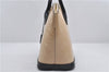 Authentic Louis Vuitton Vernis Lockit PM Hand Bag Purse Beige M90251 LV 5410E