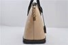 Authentic Louis Vuitton Vernis Lockit PM Hand Bag Purse Beige M90251 LV 5410E