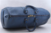 Authentic Louis Vuitton Epi Keepall 45 Boston Travel Bag Blue M42975 LV 5412D
