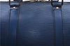 Authentic Louis Vuitton Epi Keepall 45 Boston Travel Bag Blue M42975 LV 5412D