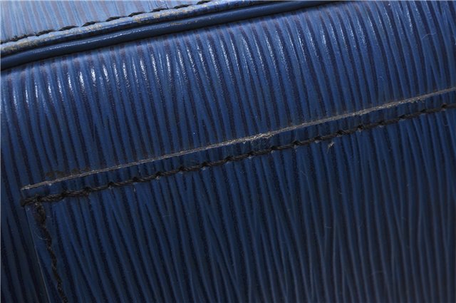 Authentic Louis Vuitton Epi Keepall 45 Boston Travel Bag Blue M42975 LV 5412D