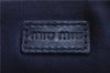 Authentic MIU MIU Leather Hand Pouch Purse 5ARH02 Blue Box 5412E