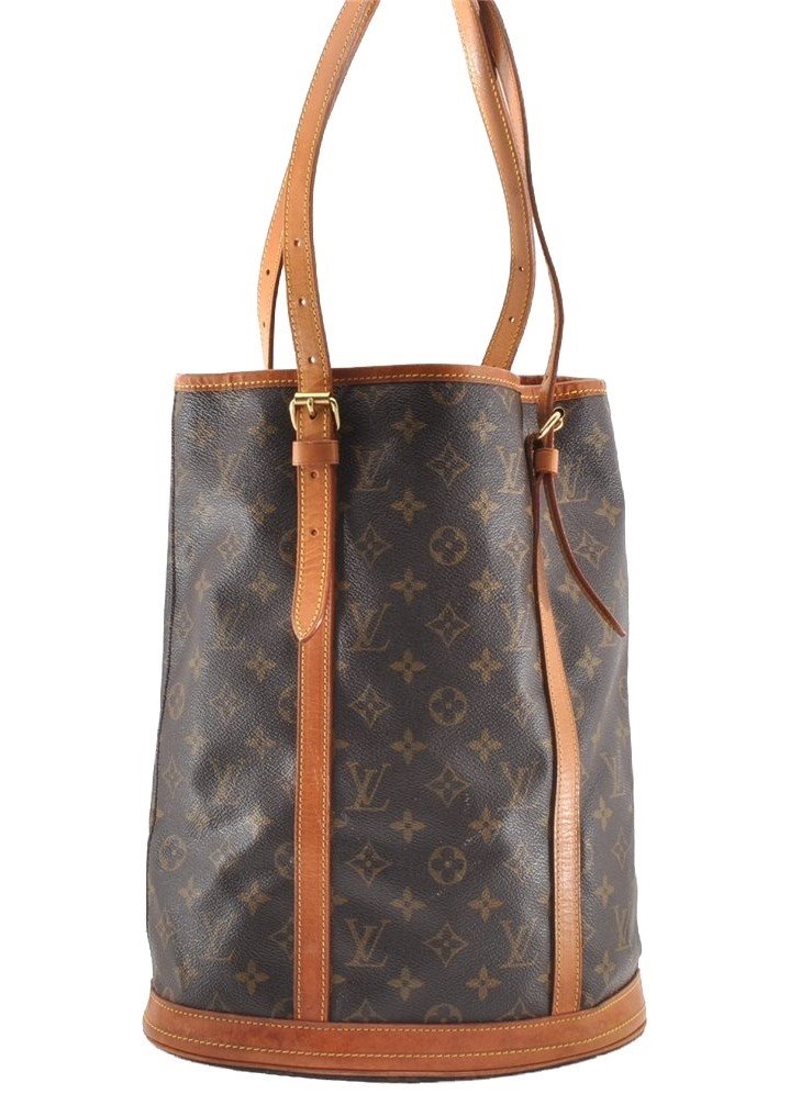 Authentic Louis Vuitton Monogram Bucket GM Shoulder Tote Bag M42236 Junk 5412I