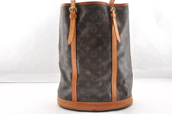 Authentic Louis Vuitton Monogram Bucket GM Shoulder Tote Bag M42236 Junk 5412I