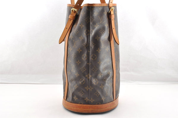 Authentic Louis Vuitton Monogram Bucket GM Shoulder Tote Bag M42236 Junk 5412I