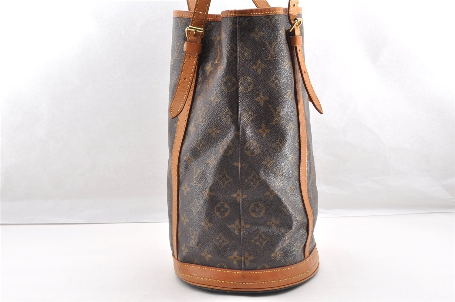 Authentic Louis Vuitton Monogram Bucket GM Shoulder Tote Bag M42236 Junk 5412I