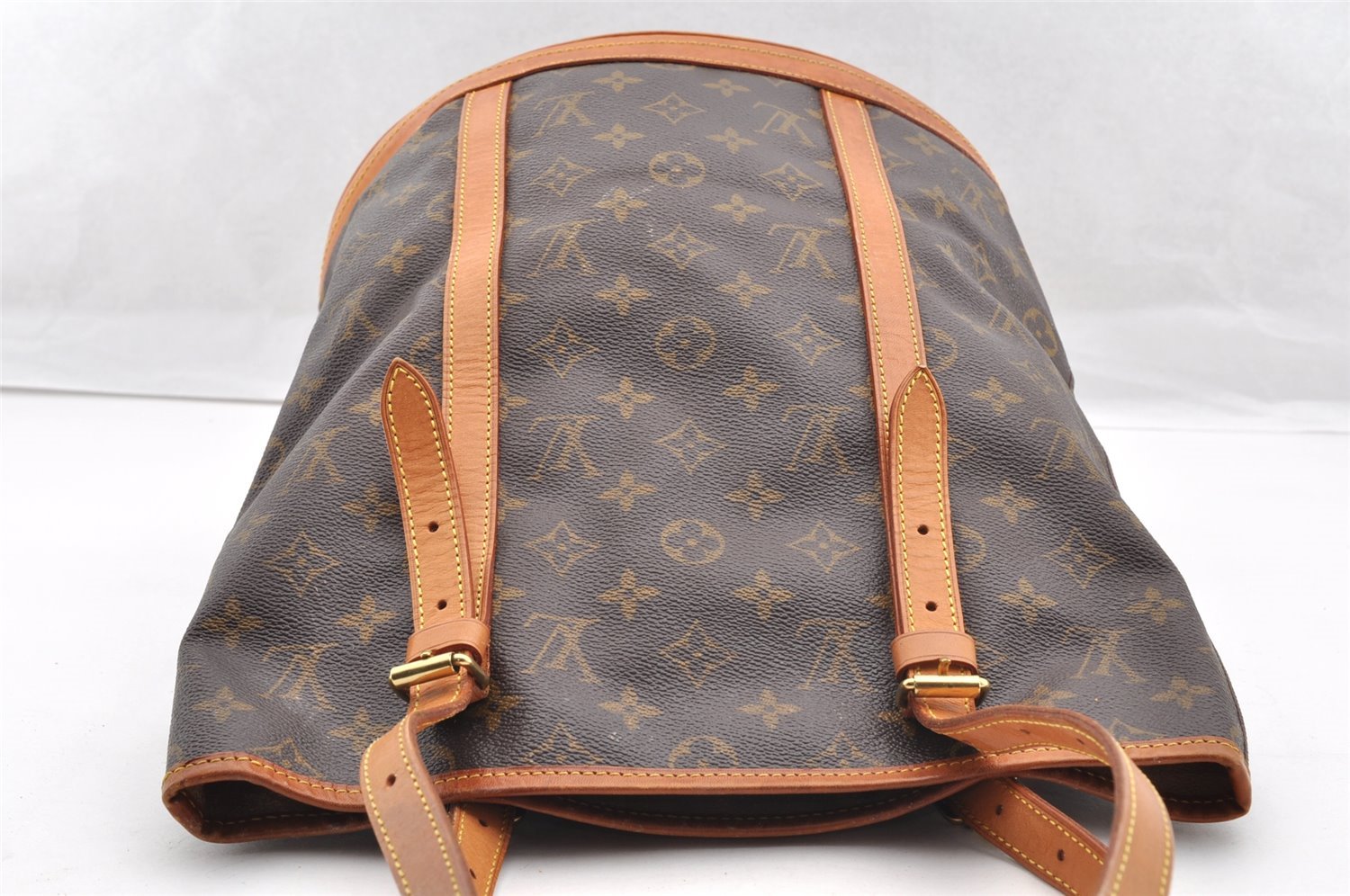 Authentic Louis Vuitton Monogram Bucket GM Shoulder Tote Bag M42236 Junk 5412I