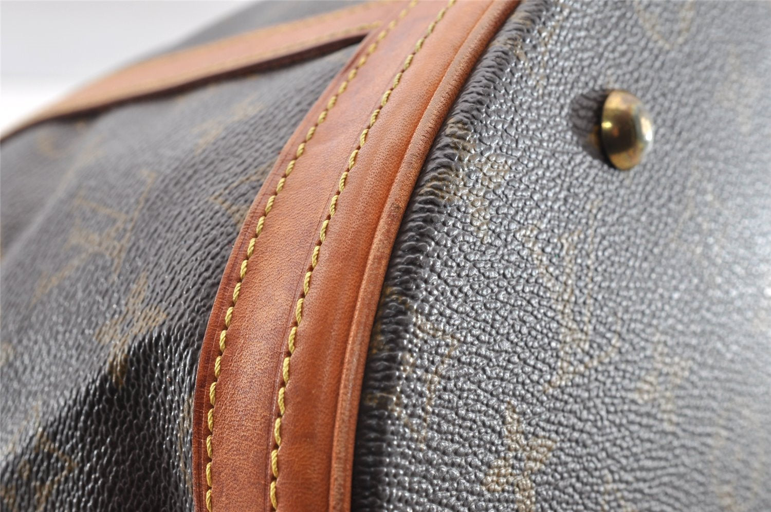 Authentic Louis Vuitton Monogram Bucket GM Shoulder Tote Bag M42236 Junk 5412I