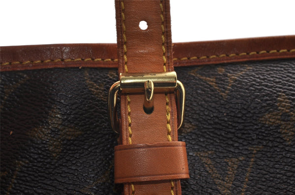 Authentic Louis Vuitton Monogram Bucket GM Shoulder Tote Bag M42236 Junk 5412I