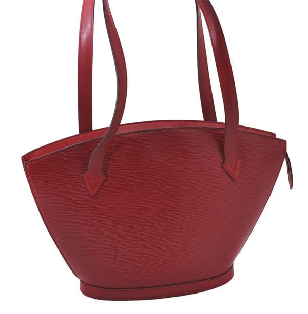 Auth Louis Vuitton Epi Saint Jacques Poignier Long Shoulder Bag M52337 Red 5413D
