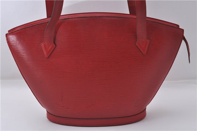 Auth Louis Vuitton Epi Saint Jacques Poignier Long Shoulder Bag M52337 Red 5413D