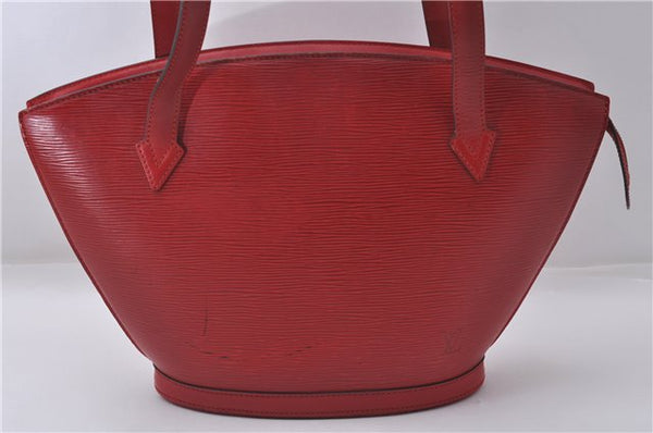 Auth Louis Vuitton Epi Saint Jacques Poignier Long Shoulder Bag M52337 Red 5413D