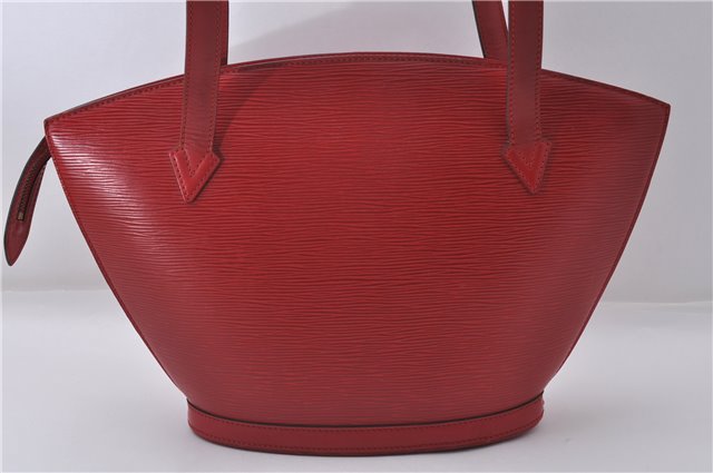 Auth Louis Vuitton Epi Saint Jacques Poignier Long Shoulder Bag M52337 Red 5413D