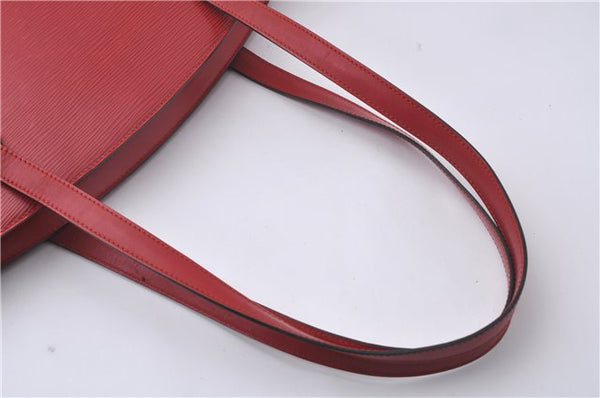 Auth Louis Vuitton Epi Saint Jacques Poignier Long Shoulder Bag M52337 Red 5413D