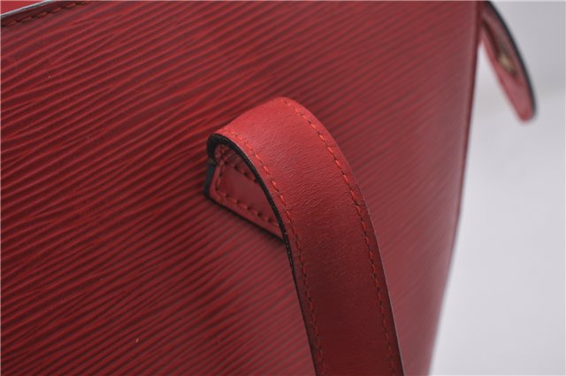 Auth Louis Vuitton Epi Saint Jacques Poignier Long Shoulder Bag M52337 Red 5413D
