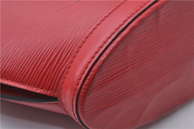 Auth Louis Vuitton Epi Saint Jacques Poignier Long Shoulder Bag M52337 Red 5413D