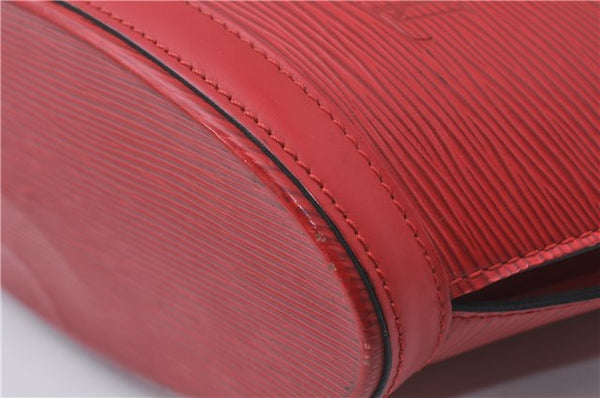 Auth Louis Vuitton Epi Saint Jacques Poignier Long Shoulder Bag M52337 Red 5413D