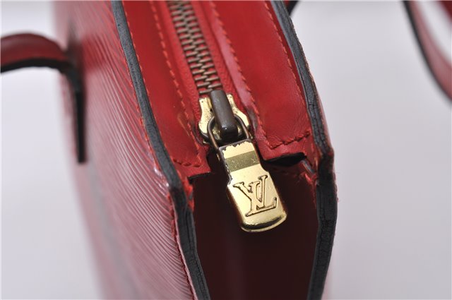 Auth Louis Vuitton Epi Saint Jacques Poignier Long Shoulder Bag M52337 Red 5413D