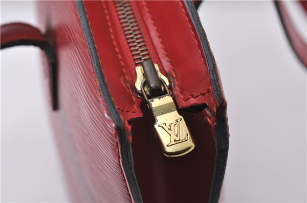 Auth Louis Vuitton Epi Saint Jacques Poignier Long Shoulder Bag M52337 Red 5413D
