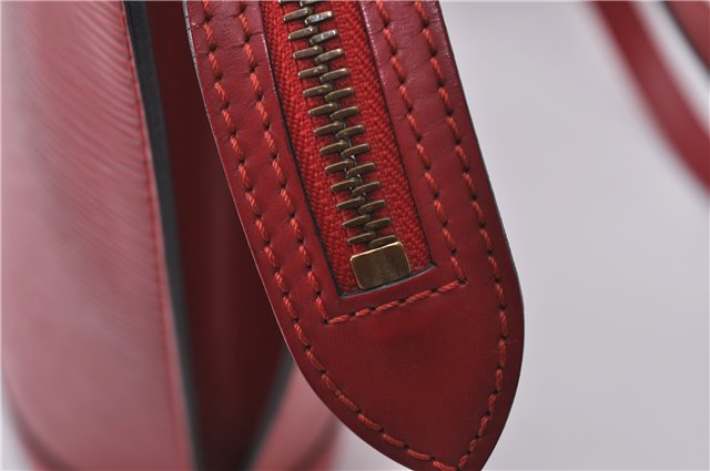 Auth Louis Vuitton Epi Saint Jacques Poignier Long Shoulder Bag M52337 Red 5413D