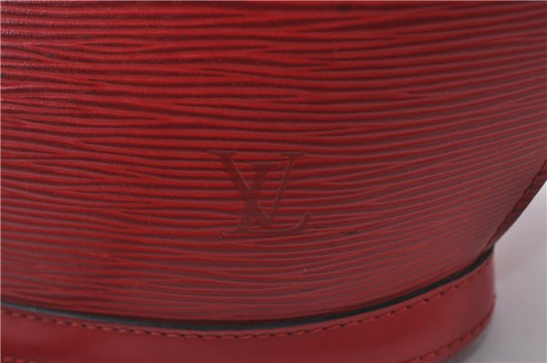 Auth Louis Vuitton Epi Saint Jacques Poignier Long Shoulder Bag M52337 Red 5413D