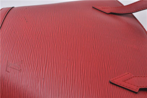 Auth Louis Vuitton Epi Saint Jacques Poignier Long Shoulder Bag M52337 Red 5413D
