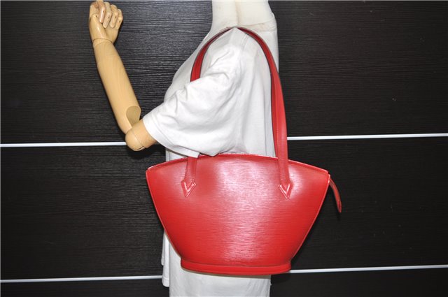Auth Louis Vuitton Epi Saint Jacques Poignier Long Shoulder Bag M52337 Red 5413D