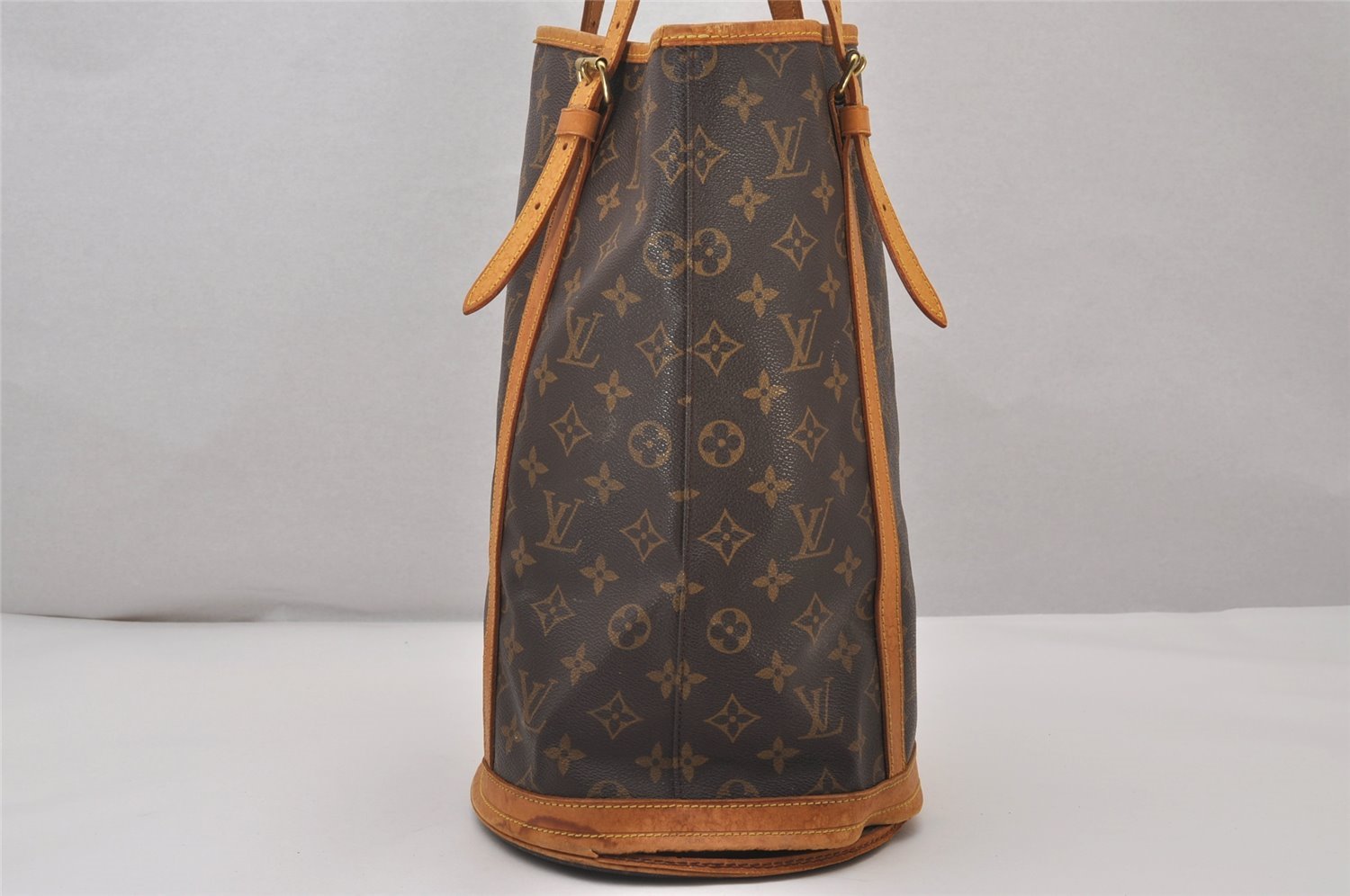 Authentic Louis Vuitton Monogram Bucket GM Shoulder Tote Bag M42236 Junk 5413I