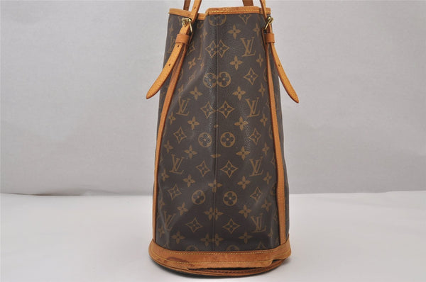 Authentic Louis Vuitton Monogram Bucket GM Shoulder Tote Bag M42236 Junk 5413I
