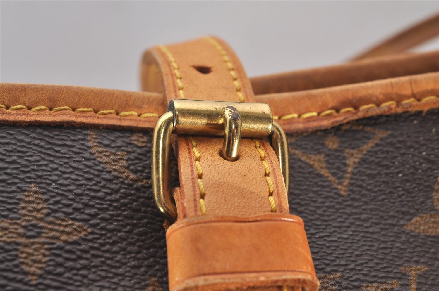 Authentic Louis Vuitton Monogram Bucket GM Shoulder Tote Bag M42236 Junk 5413I