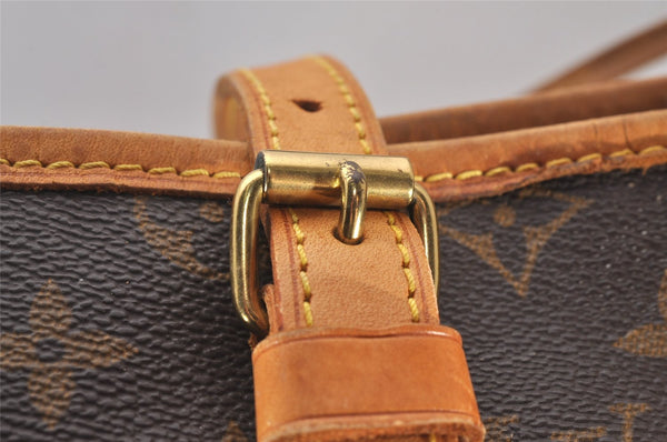 Authentic Louis Vuitton Monogram Bucket GM Shoulder Tote Bag M42236 Junk 5413I