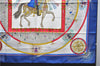 Authentic HERMES Carre 90 Scarf "FEUX D'ARTIFICE" Silk Blue 5414D