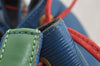 Auth Louis Vuitton Epi Noe Tricolor Red Blue Green M44084 Drawstring Bag 5414I