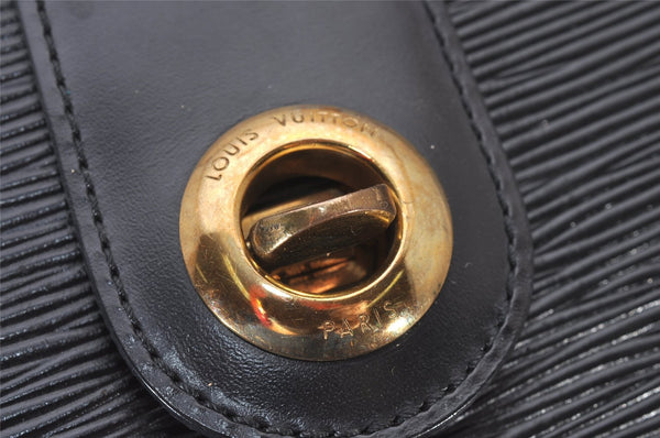 Authentic Louis Vuitton Epi Capucines Shoulder Cross Bag Black M52342 LV 5415I