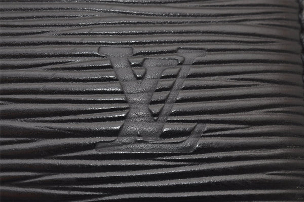 Authentic Louis Vuitton Epi Capucines Shoulder Cross Bag Black M52342 LV 5415I