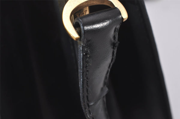 Authentic Louis Vuitton Epi Capucines Shoulder Cross Bag Black M52342 LV 5415I