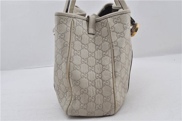 Authentic GUCCI Guccissima Twins Leather Shoulder Hand Bag 232957 Ivory 5416E