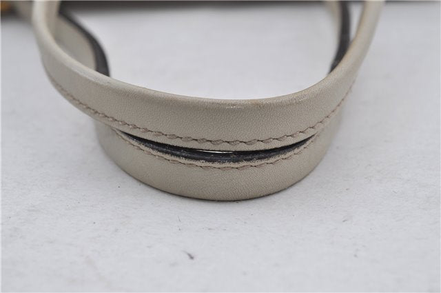 Authentic GUCCI Guccissima Twins Leather Shoulder Hand Bag 232957 Ivory 5416E