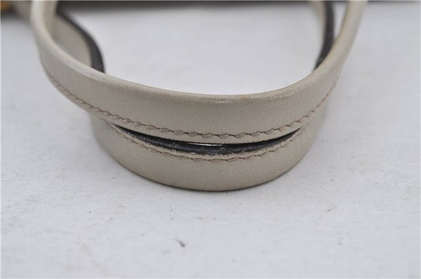 Authentic GUCCI Guccissima Twins Leather Shoulder Hand Bag 232957 Ivory 5416E