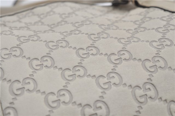 Authentic GUCCI Guccissima Twins Leather Shoulder Hand Bag 232957 Ivory 5416E