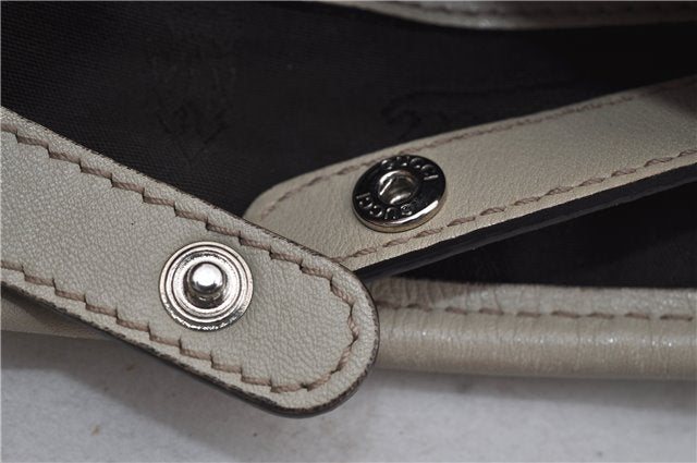 Authentic GUCCI Guccissima Twins Leather Shoulder Hand Bag 232957 Ivory 5416E