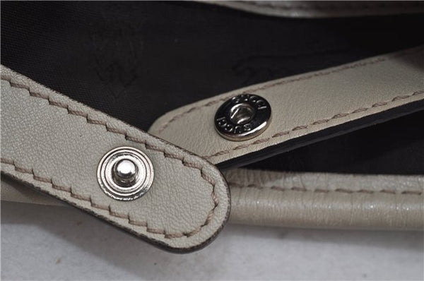 Authentic GUCCI Guccissima Twins Leather Shoulder Hand Bag 232957 Ivory 5416E