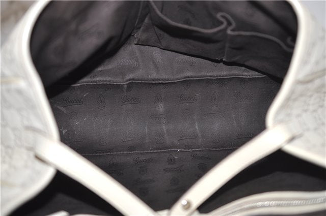 Authentic GUCCI Guccissima Twins Leather Shoulder Hand Bag 232957 Ivory 5416E