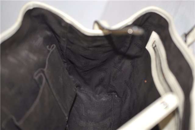 Authentic GUCCI Guccissima Twins Leather Shoulder Hand Bag 232957 Ivory 5416E