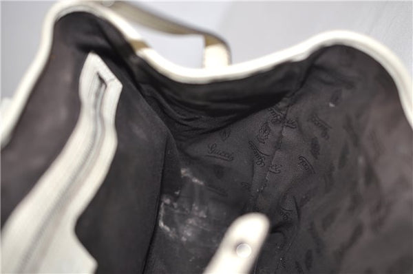 Authentic GUCCI Guccissima Twins Leather Shoulder Hand Bag 232957 Ivory 5416E