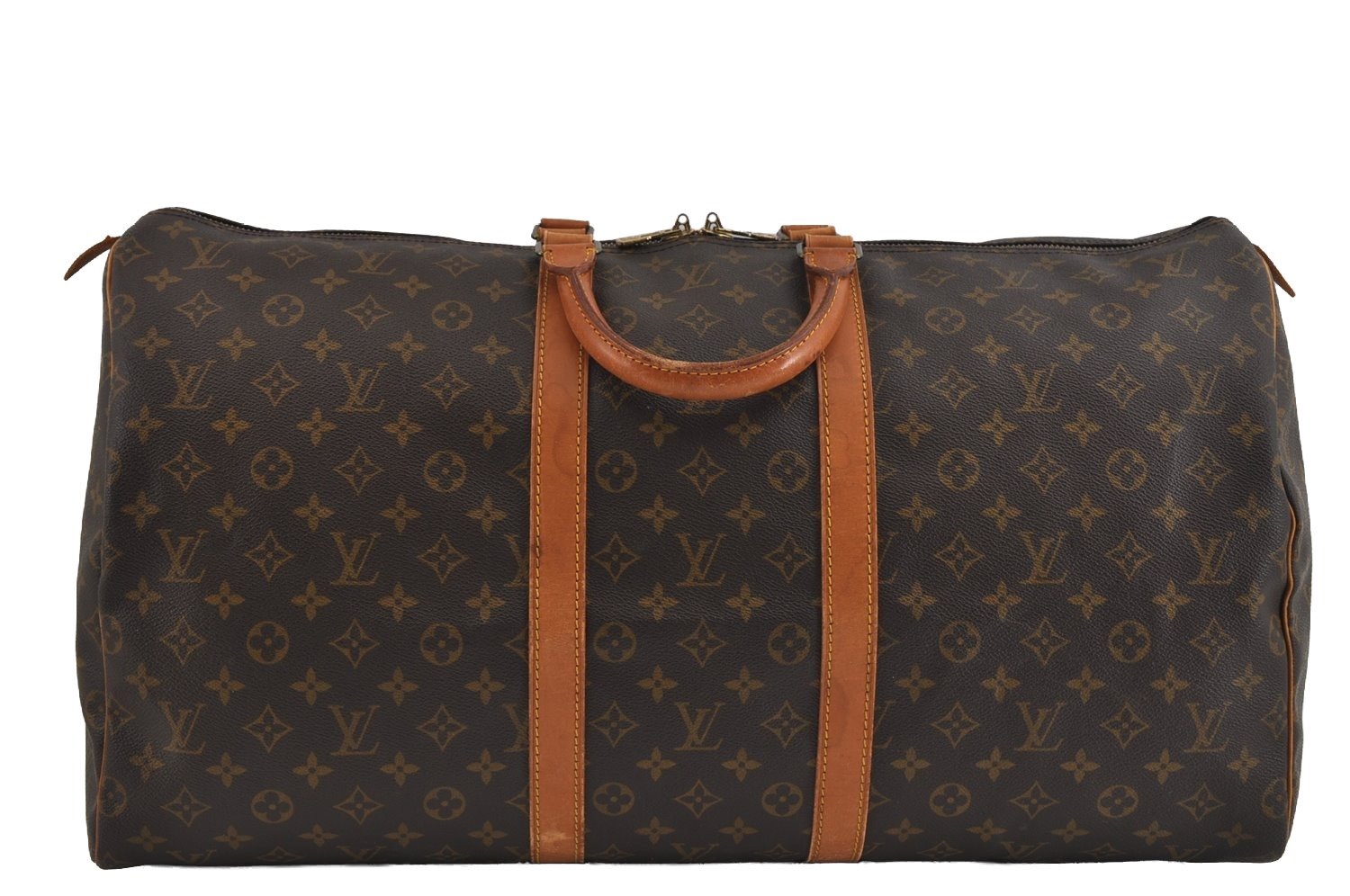 Authentic Louis Vuitton Monogram Keepall 55 Travel Boston Bag M41424 LV 5416I